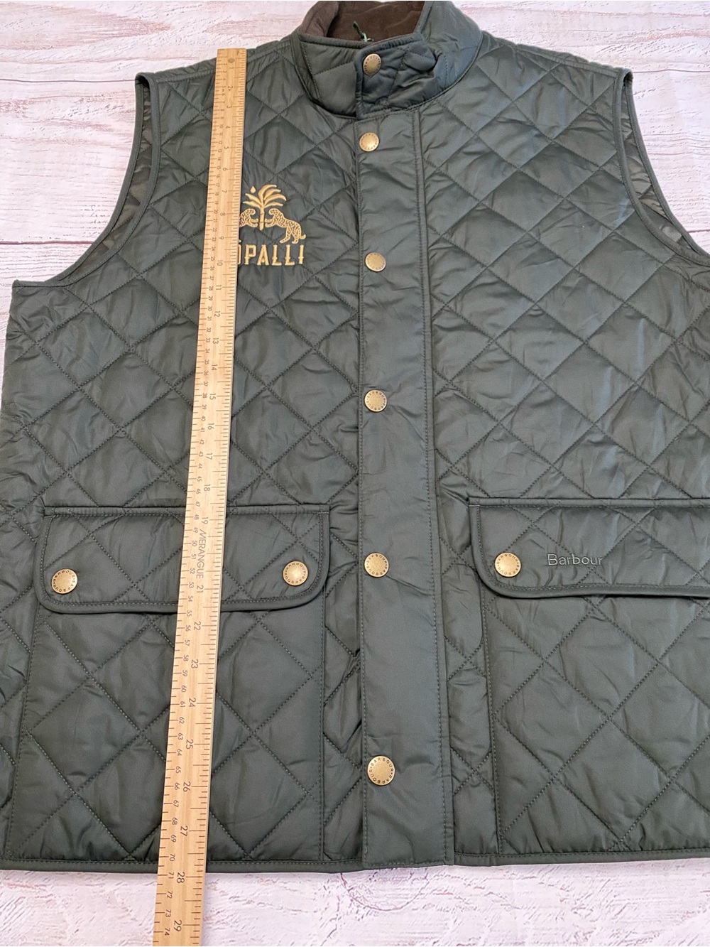 Barbour Lowerdale Quilted Gilet Vest Sage Green XL - Picture 13 of 16